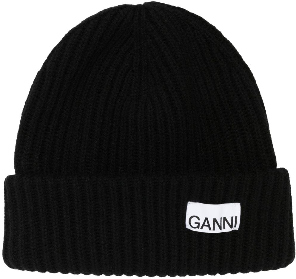 Ganni Hats Black Zwart