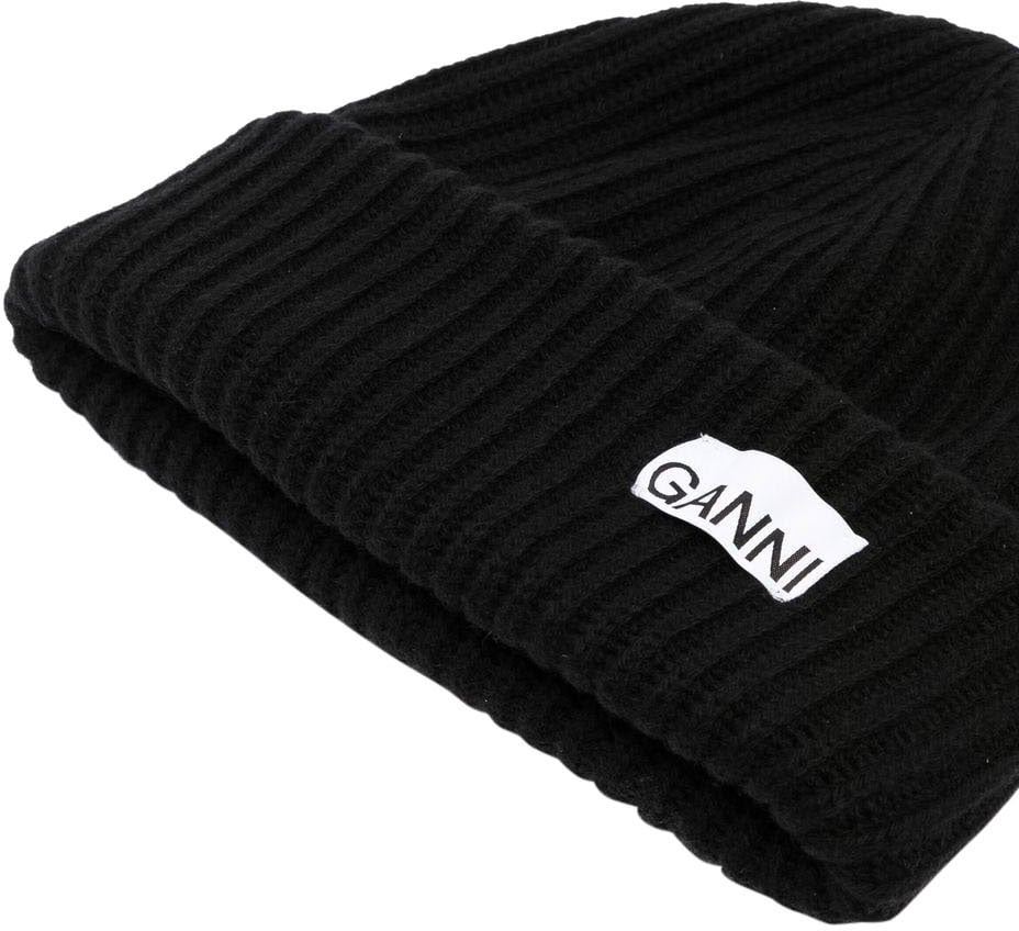Ganni Hats Black Zwart
