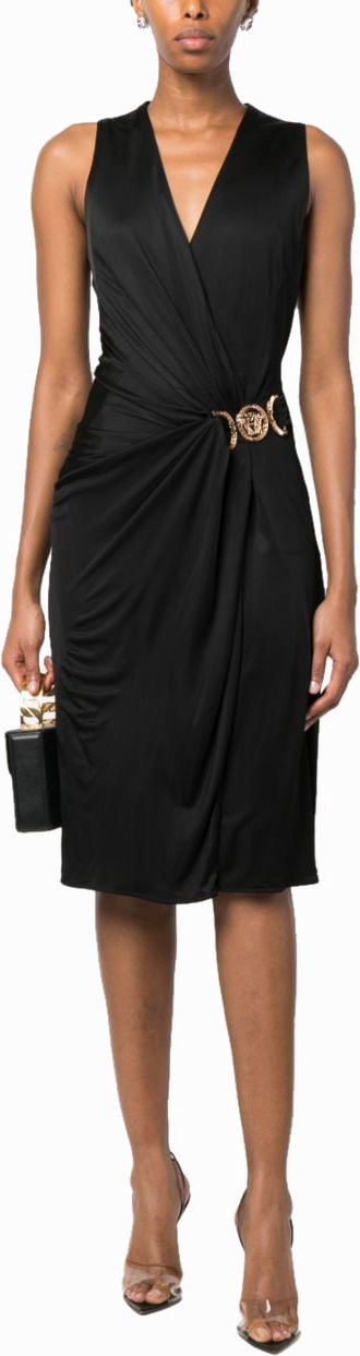 Versace Dresses Black Black Zwart