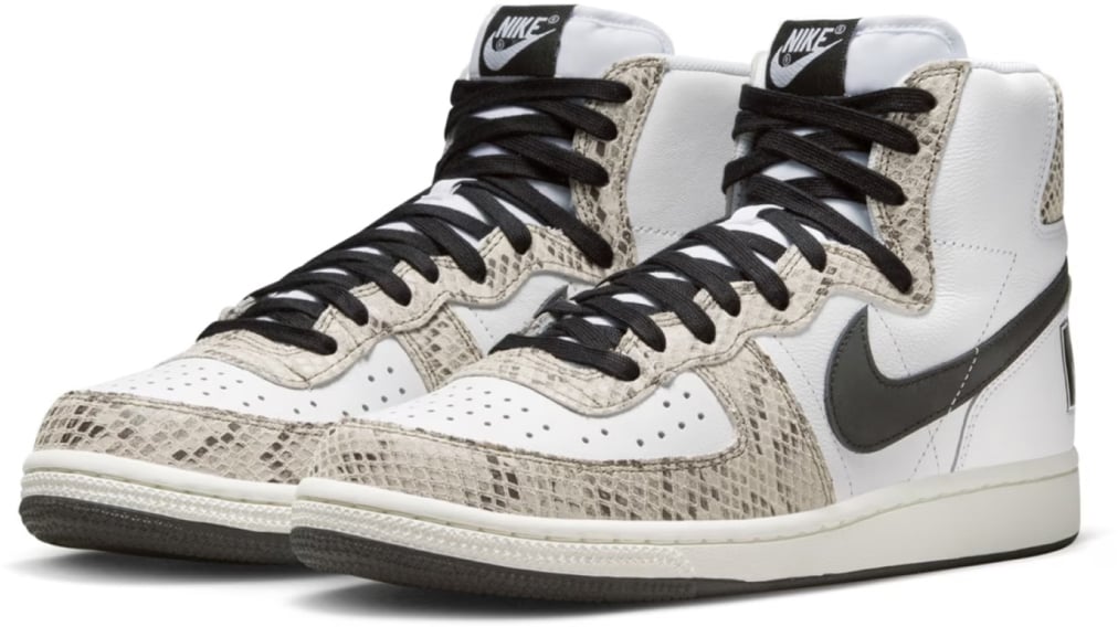 Nike Terminator High Cocoa Snake Sneakers Wit