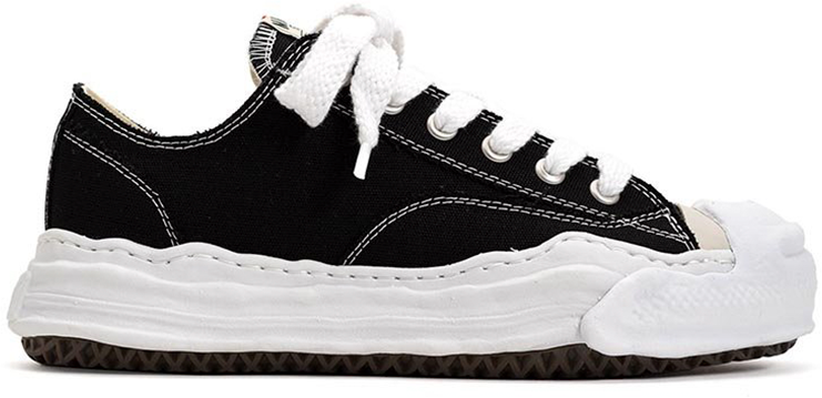 Maison Mihara Yasuhiro HANK LOW/original sole canvas Low-Top sneaker BLACK Divers