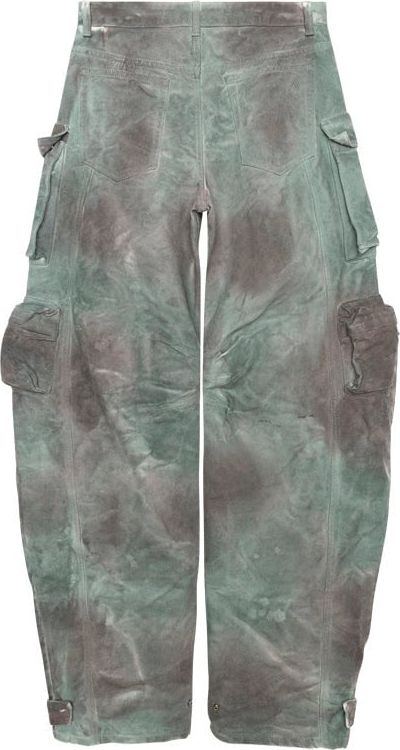 The Attico 'Fern' long pants stainde green camouflage Divers