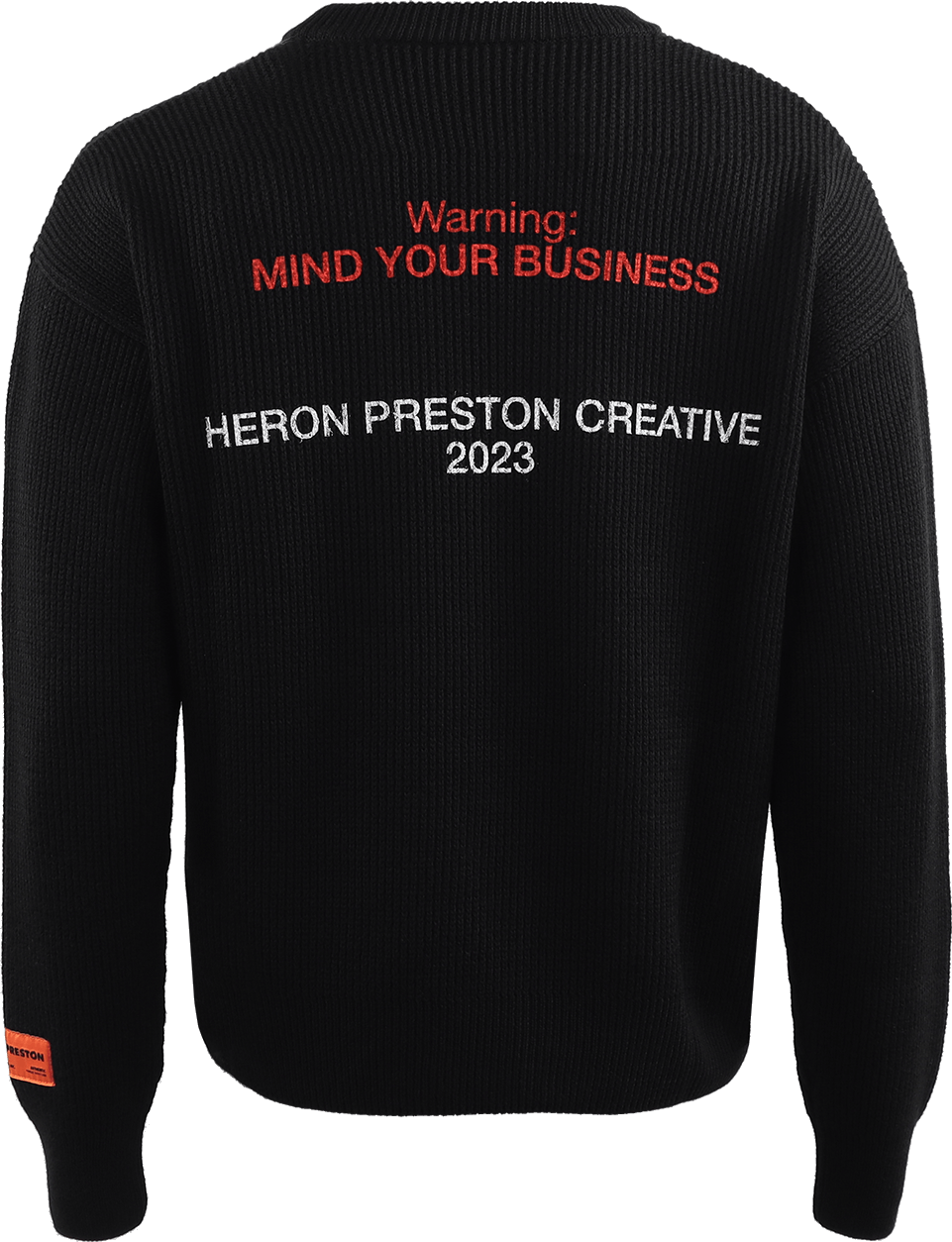 Heron Preston hpc security knit crewneck black Zwart