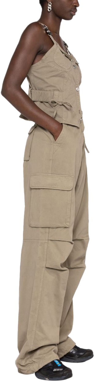 Coperni Wide Leg Cargo Pants Beige