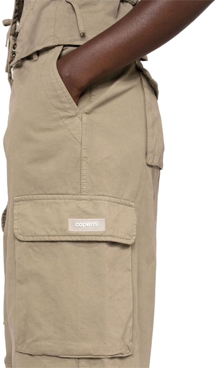Coperni Wide Leg Cargo Pants Beige