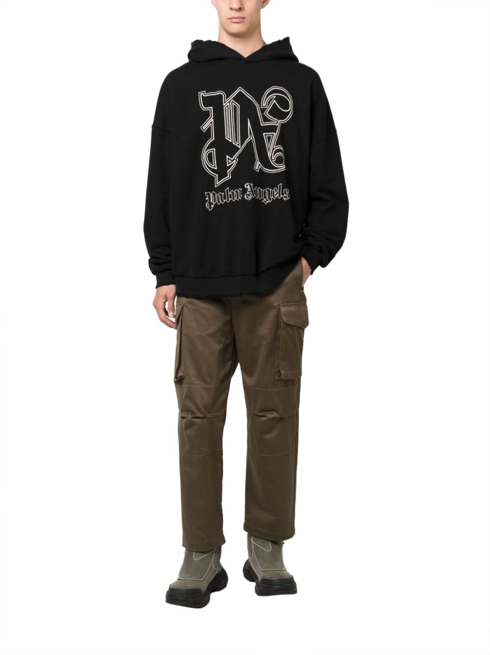 Palm Angels Sweaters Black Zwart