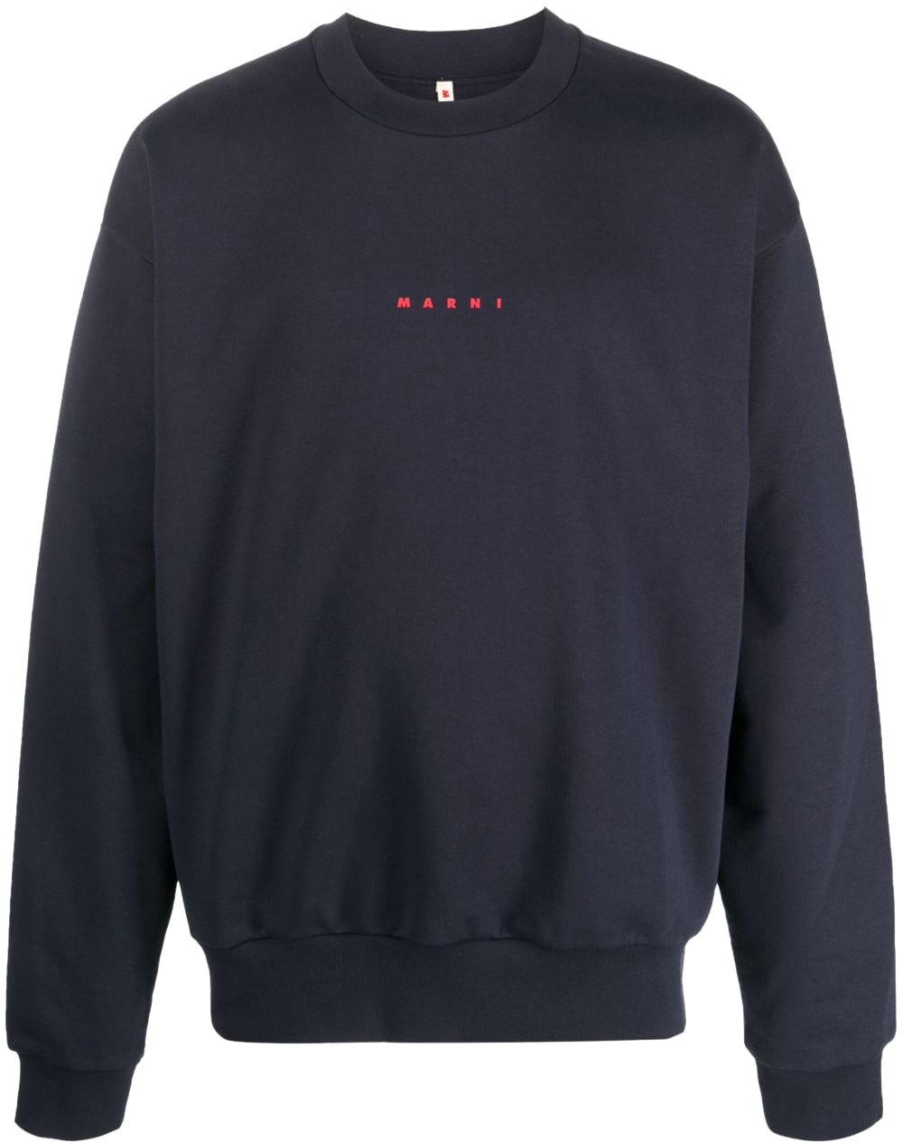 Marni Cotton Logo Sweatshirt Blauw