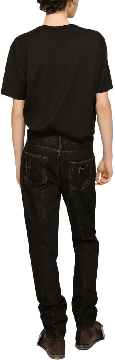 Dolce & Gabbana T-shirt DG nera Zwart