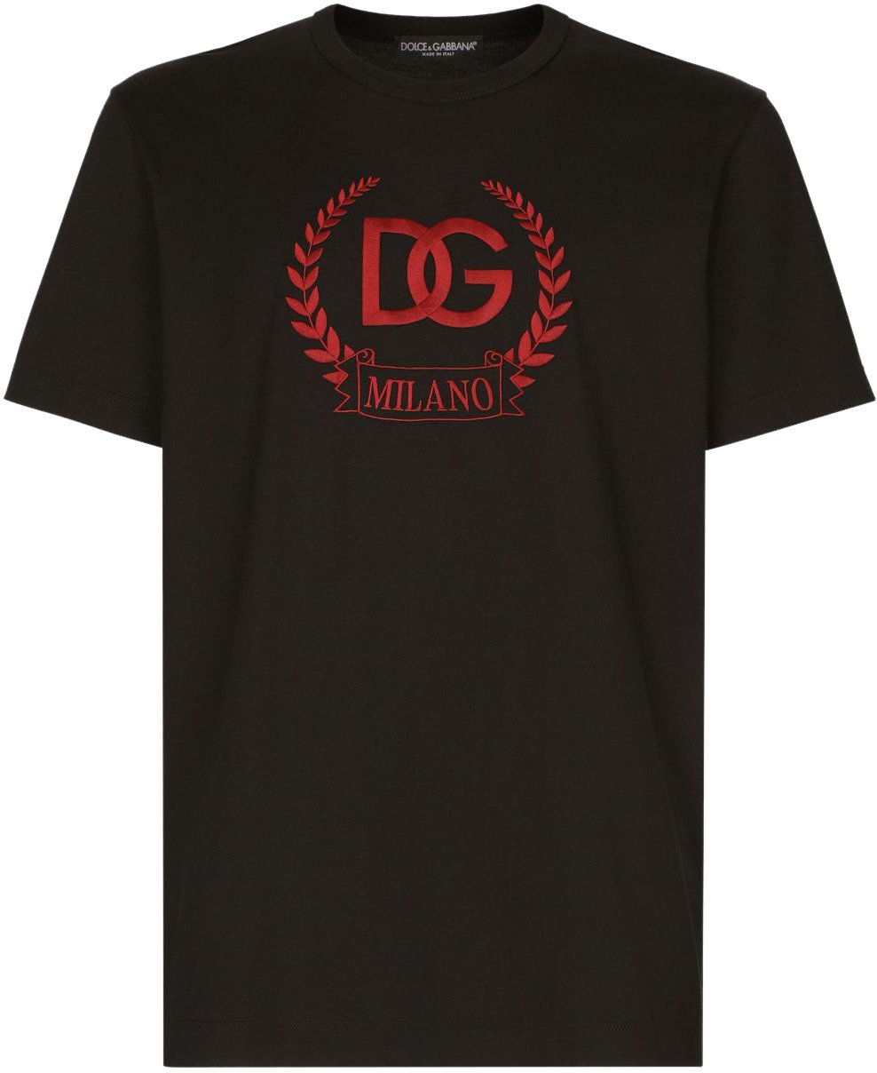 Dolce & Gabbana T-shirt DG nera Zwart
