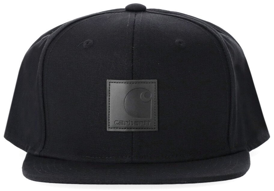 Carhartt Wip Black Logo Cap Black Zwart