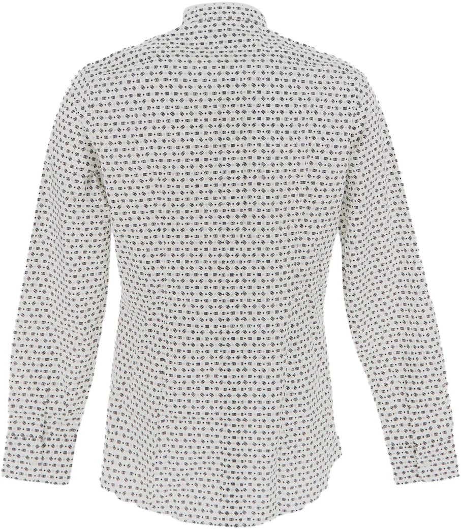 Dolce & Gabbana Logo Motif Shirt Wit