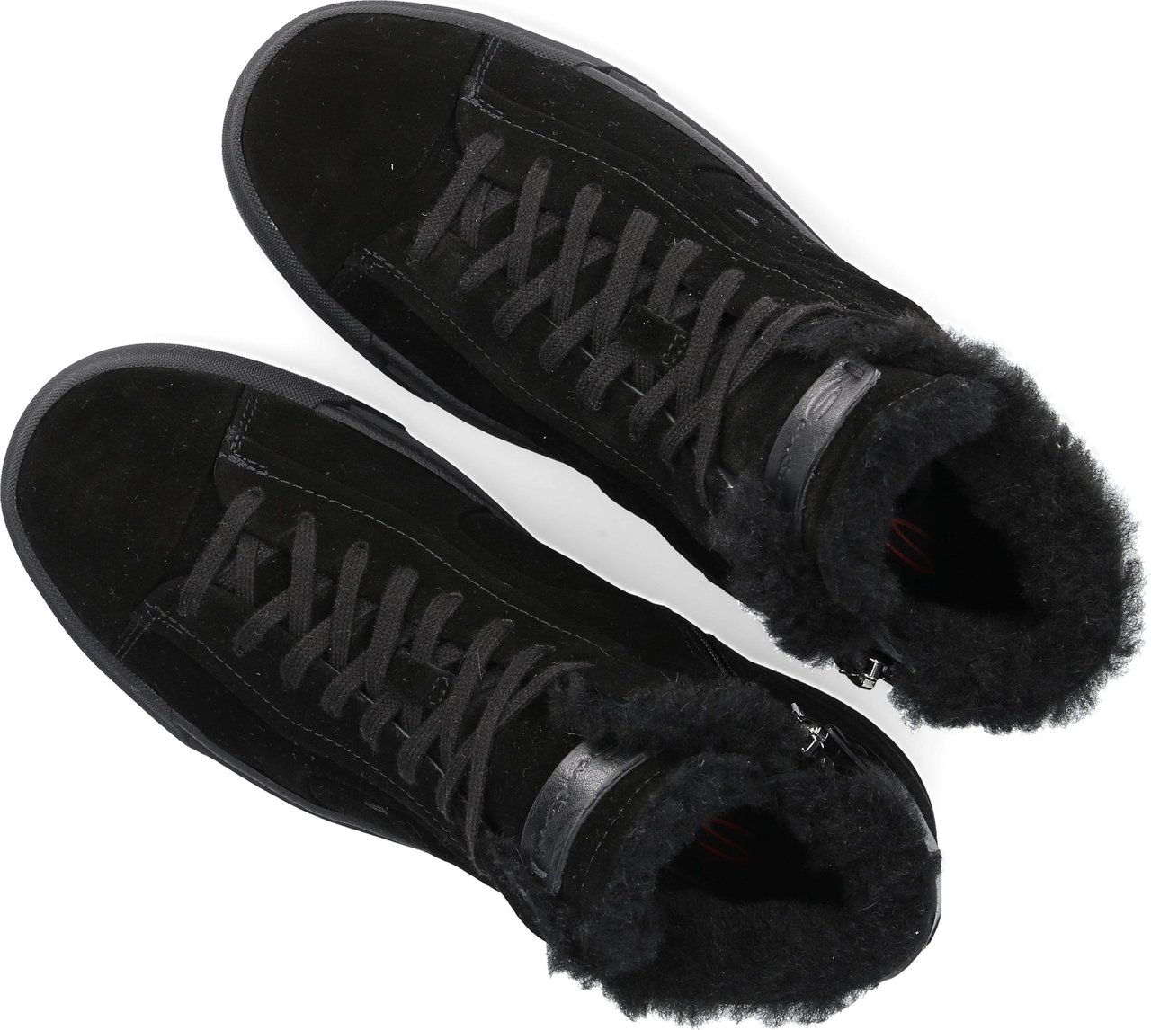 Santoni Sneakers Black Bibo Zwart