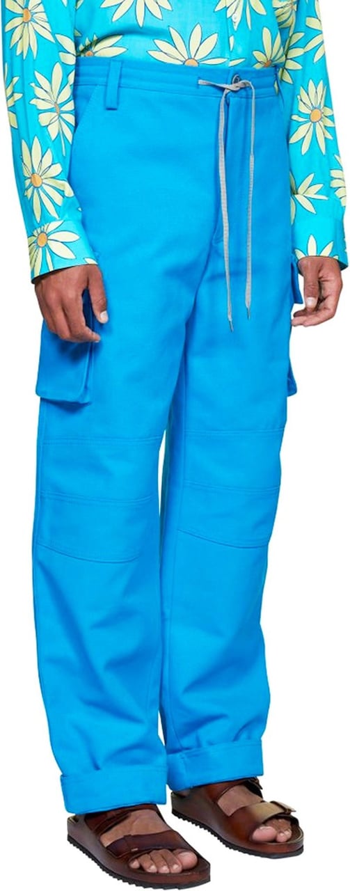 Jacquemus Jacquemus Giardino Cotton Trousers Blauw