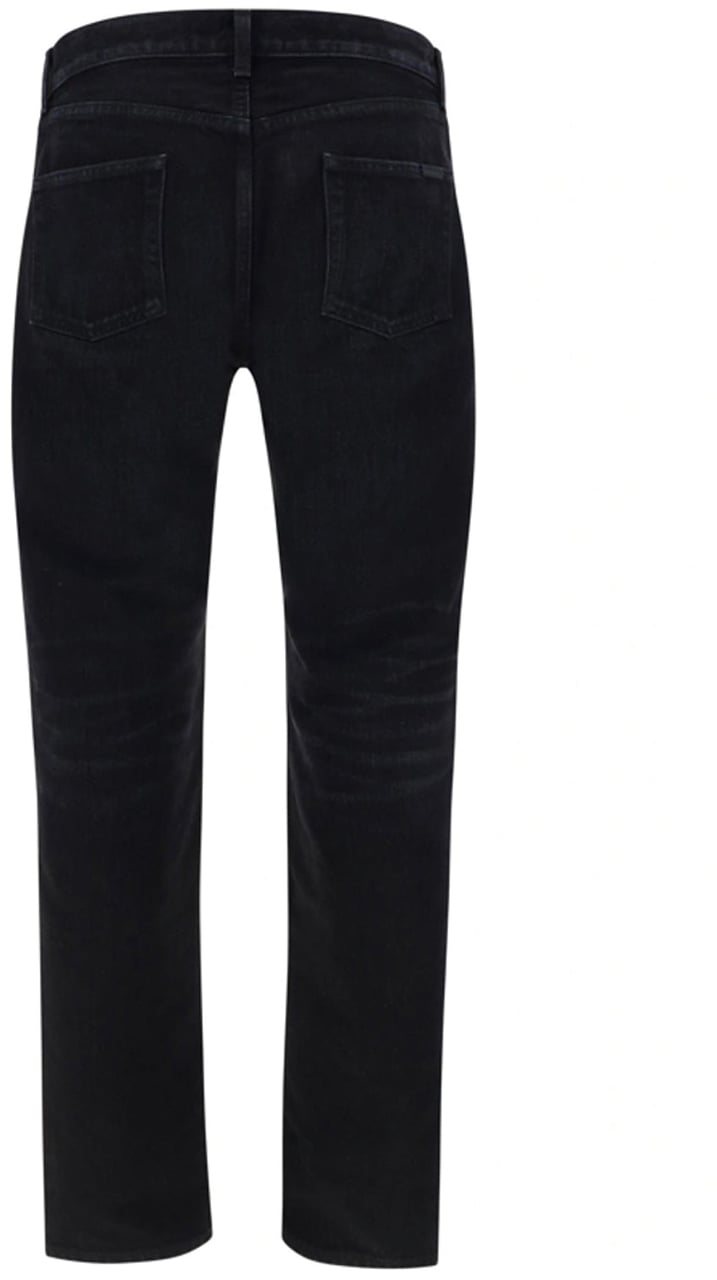 Saint Laurent Saint Laurent Cotton Denim Jeans Zwart