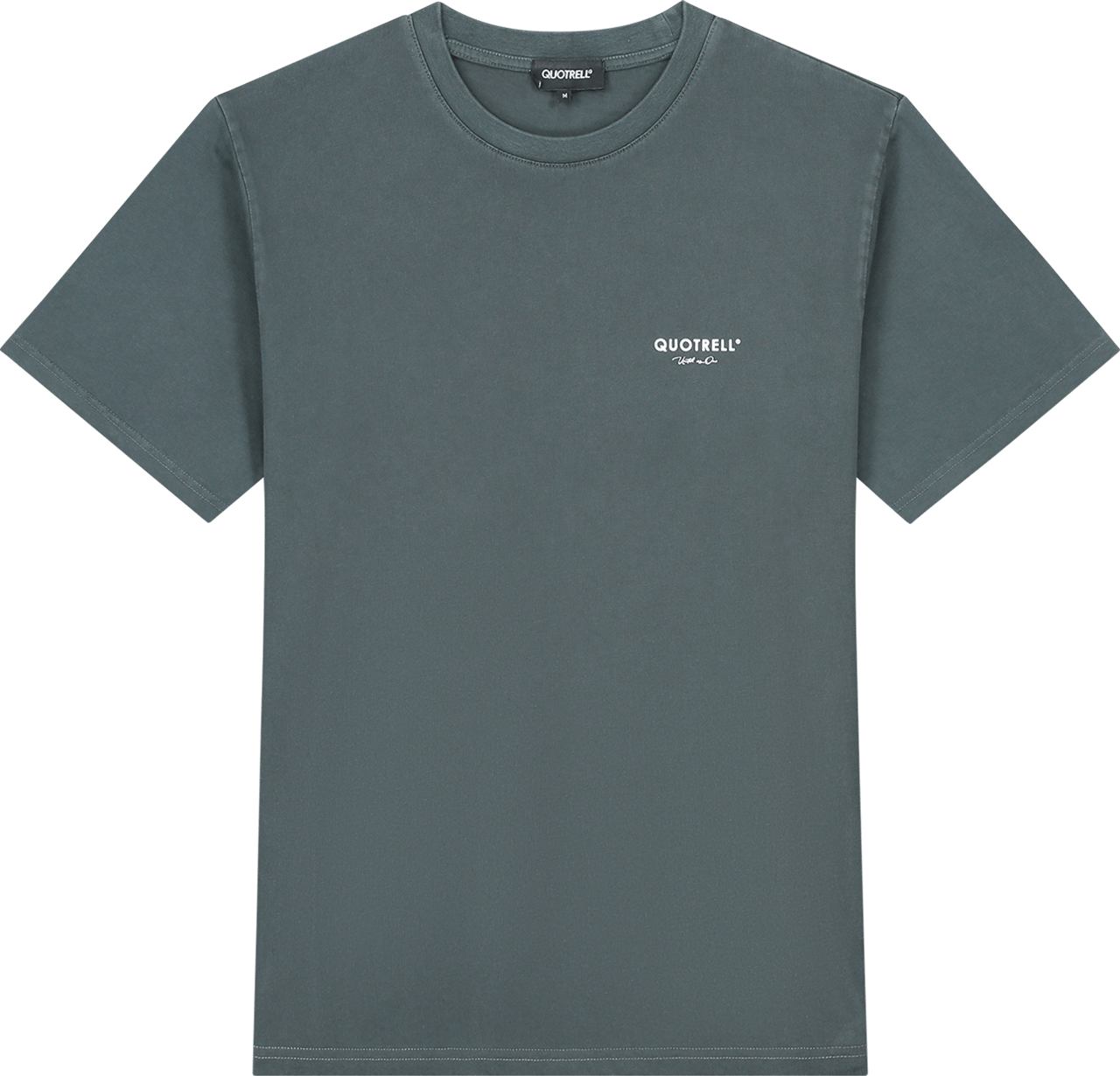 Quotrell Jaipur T-shirt | Anthracite/white Zwart