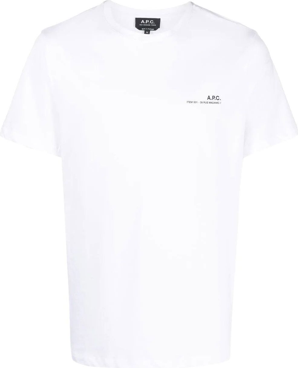 A.P.C. t shirt a logo imprime 12 Beige