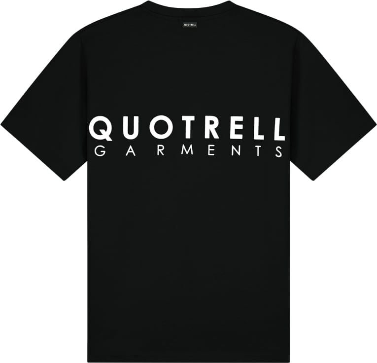 Quotrell Fusa T-shirt | Black / White Zwart