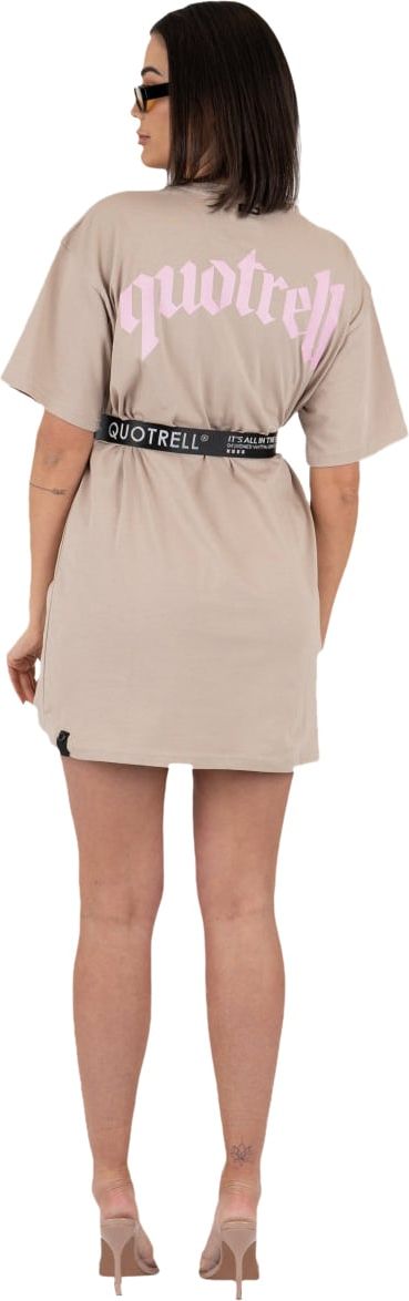 Quotrell Wing T-shirt Dress | Brown / Light Pink Bruin
