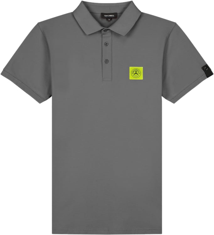 Quotrell Squadron Polo | Grey / Yellow Grijs