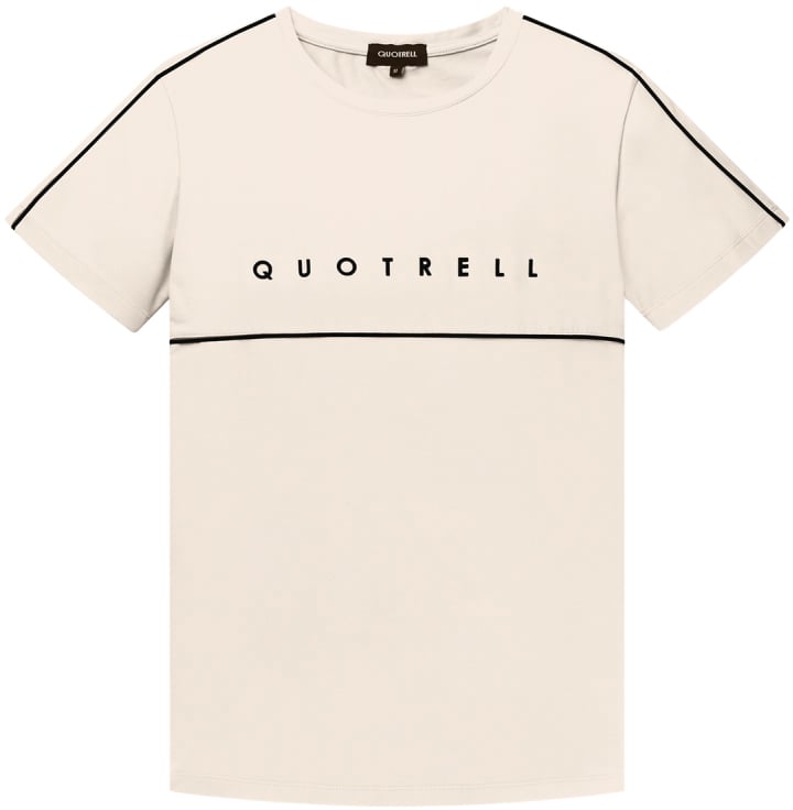 Quotrell Basic Striped T-Shirt | Sand Beige