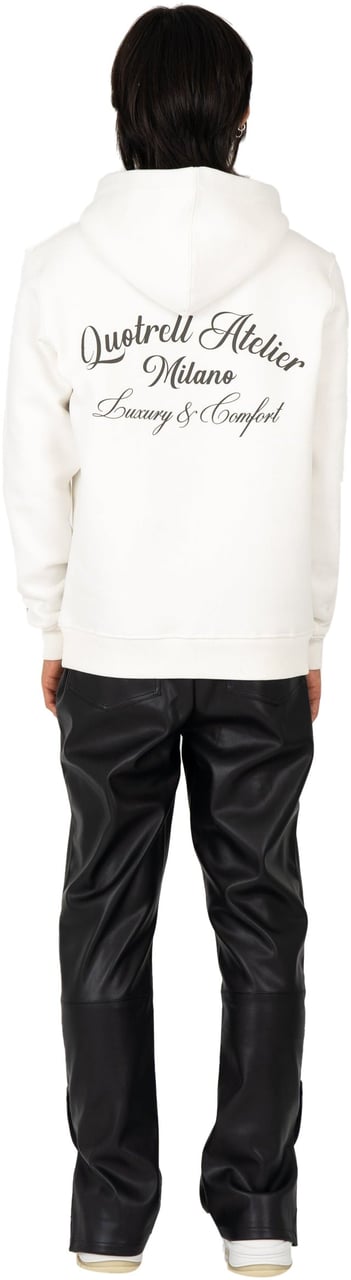 Quotrell Atelier Milano Hoodie | Off White/brown Wit