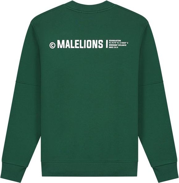 Malelions Workshop Sweater - Dark Green Groen