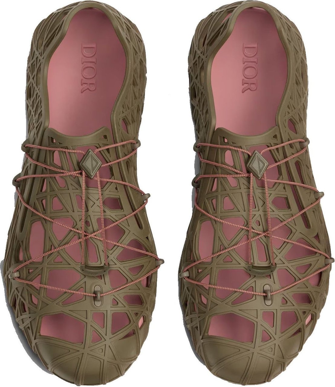 Dior Dior Cosmo Rubber Sandals Bruin