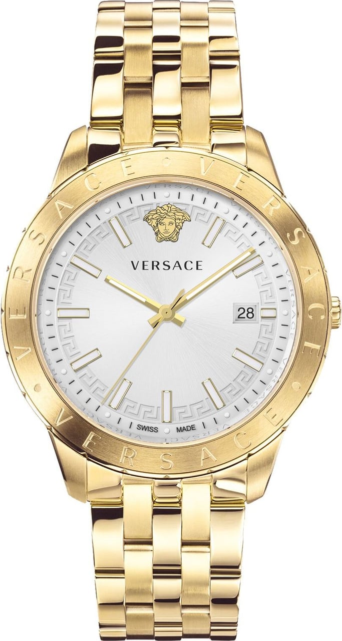 Versace VE2C00521 Univers heren horloge 43 mm Wit