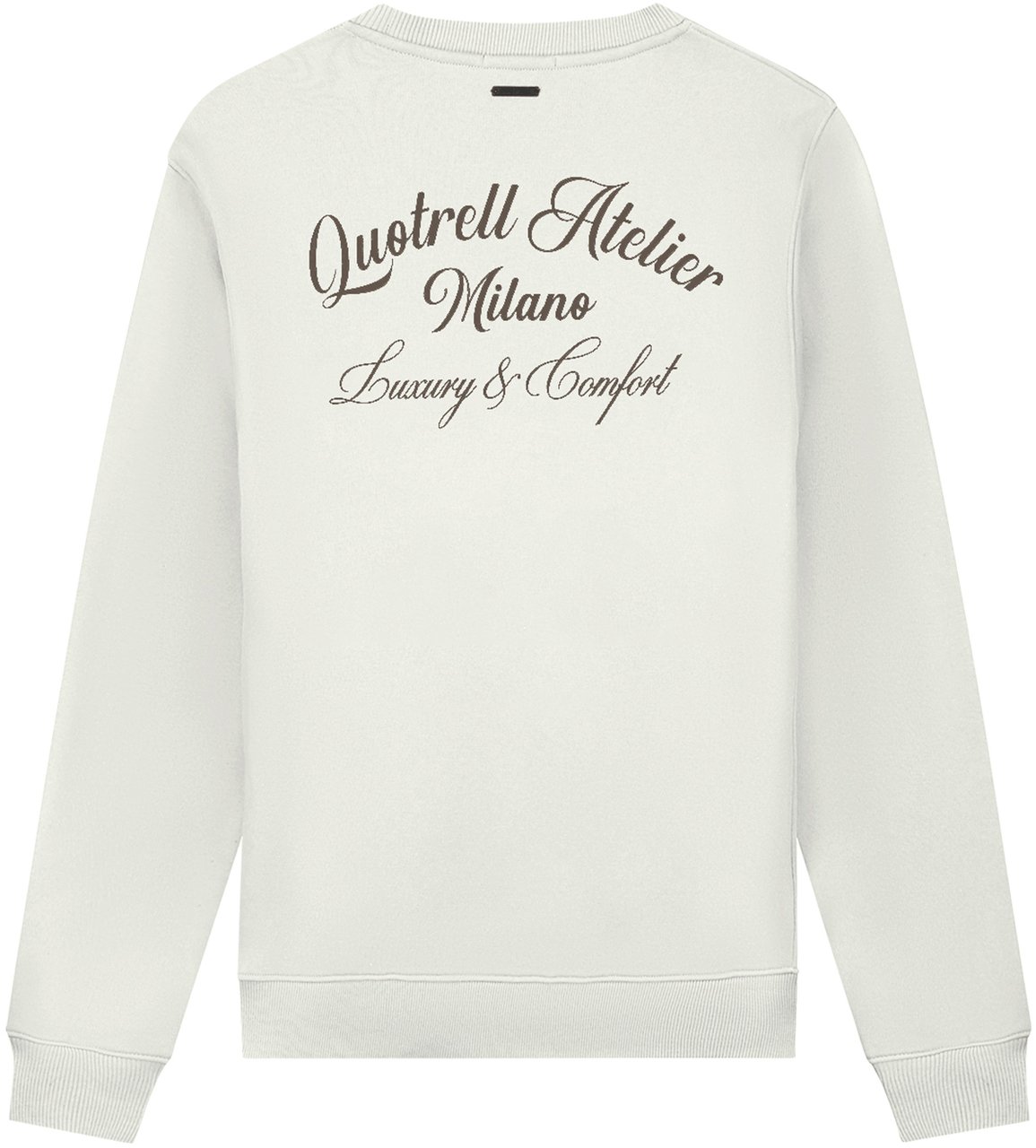 Quotrell Atelier Milano Crewneck | Off White/brown Wit