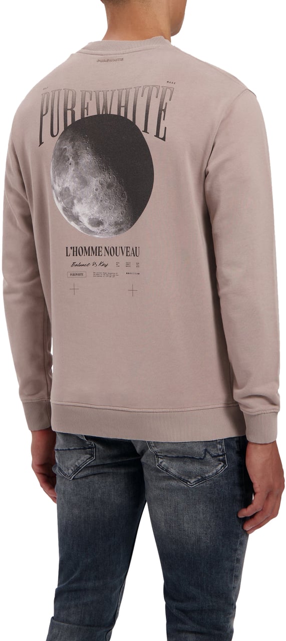 Purewhite Purewhite L'Homme Nouveau Moon Sweater Taupe Taupe