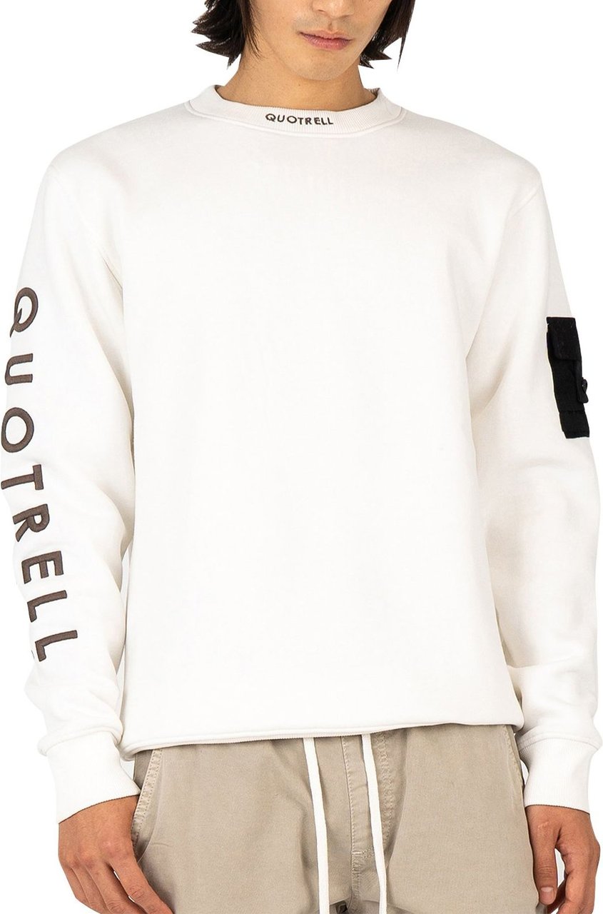 Quotrell Dublin Crewneck | Off White/brown Wit