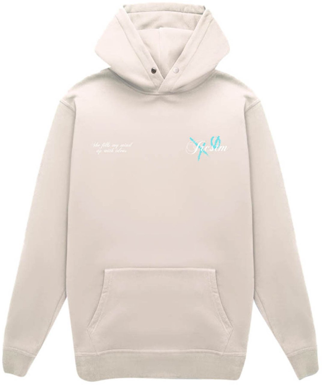 JORCUSTOM Angel Slim Fit Hoodie White Wit