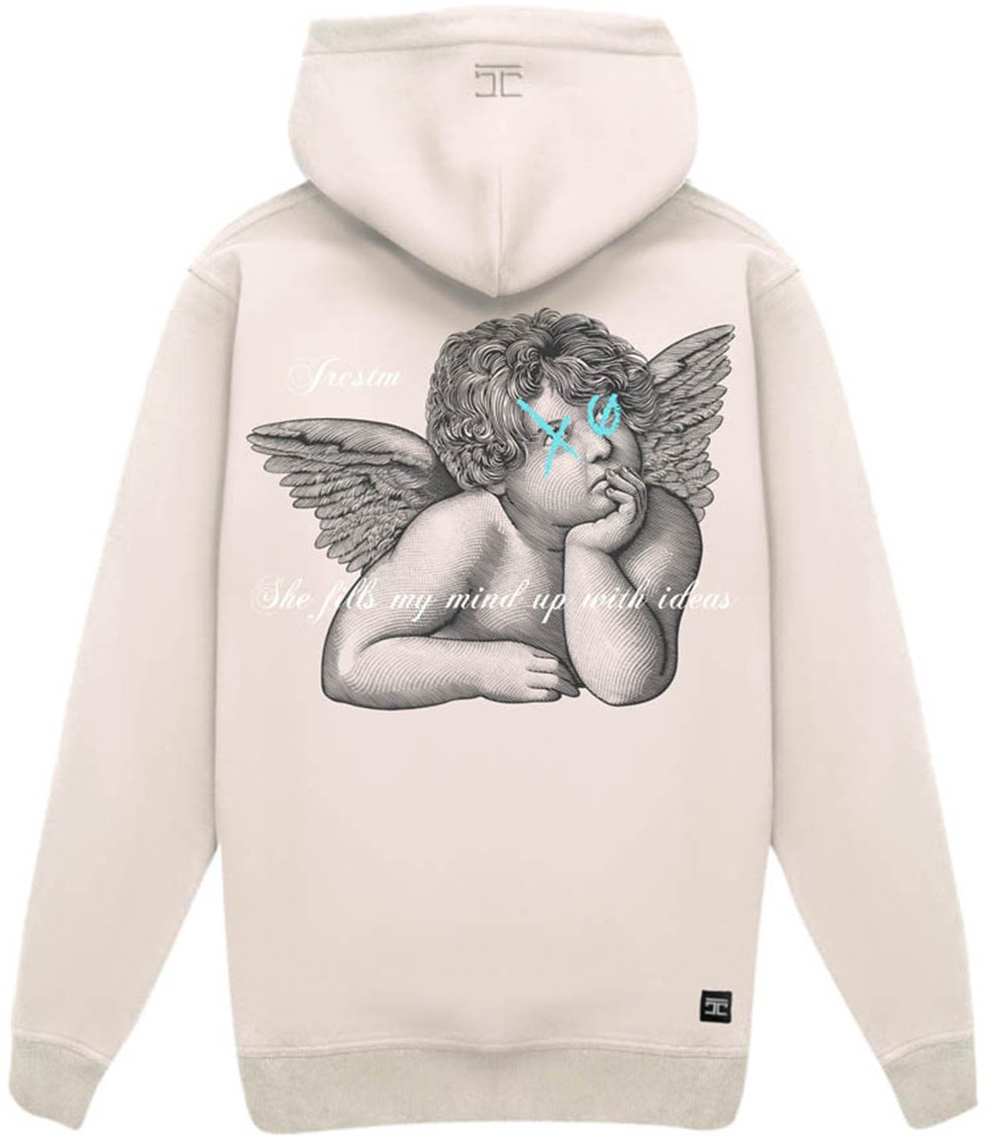 JORCUSTOM Angel Slim Fit Hoodie White Wit