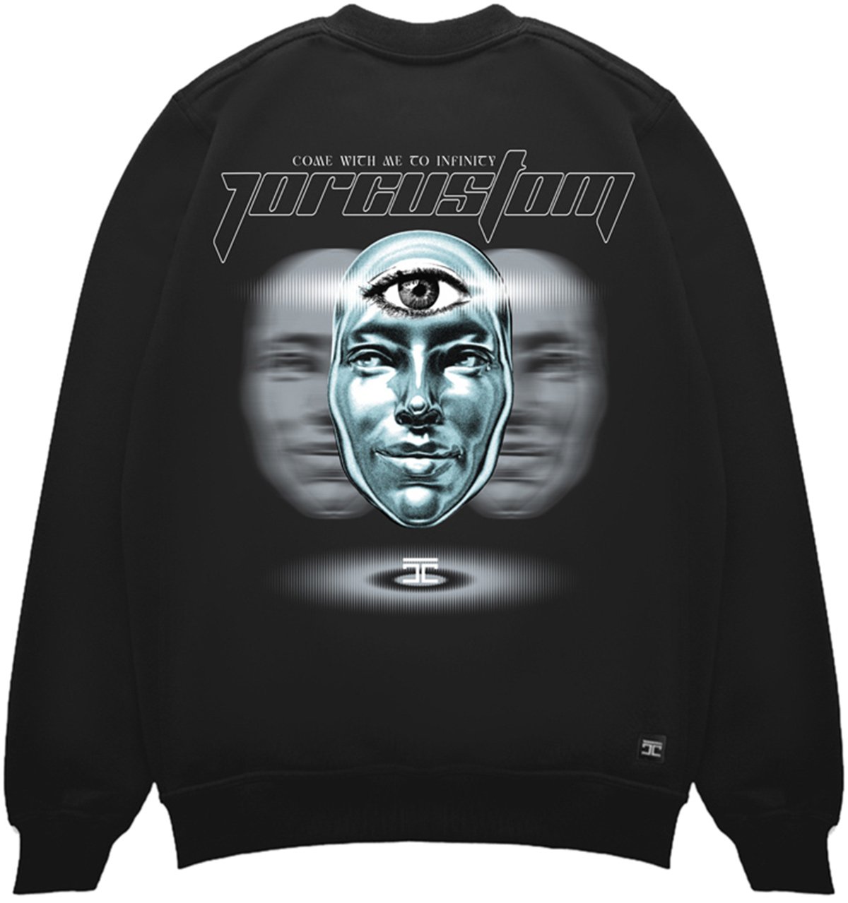 JORCUSTOM Infinity Sweater Black Zwart