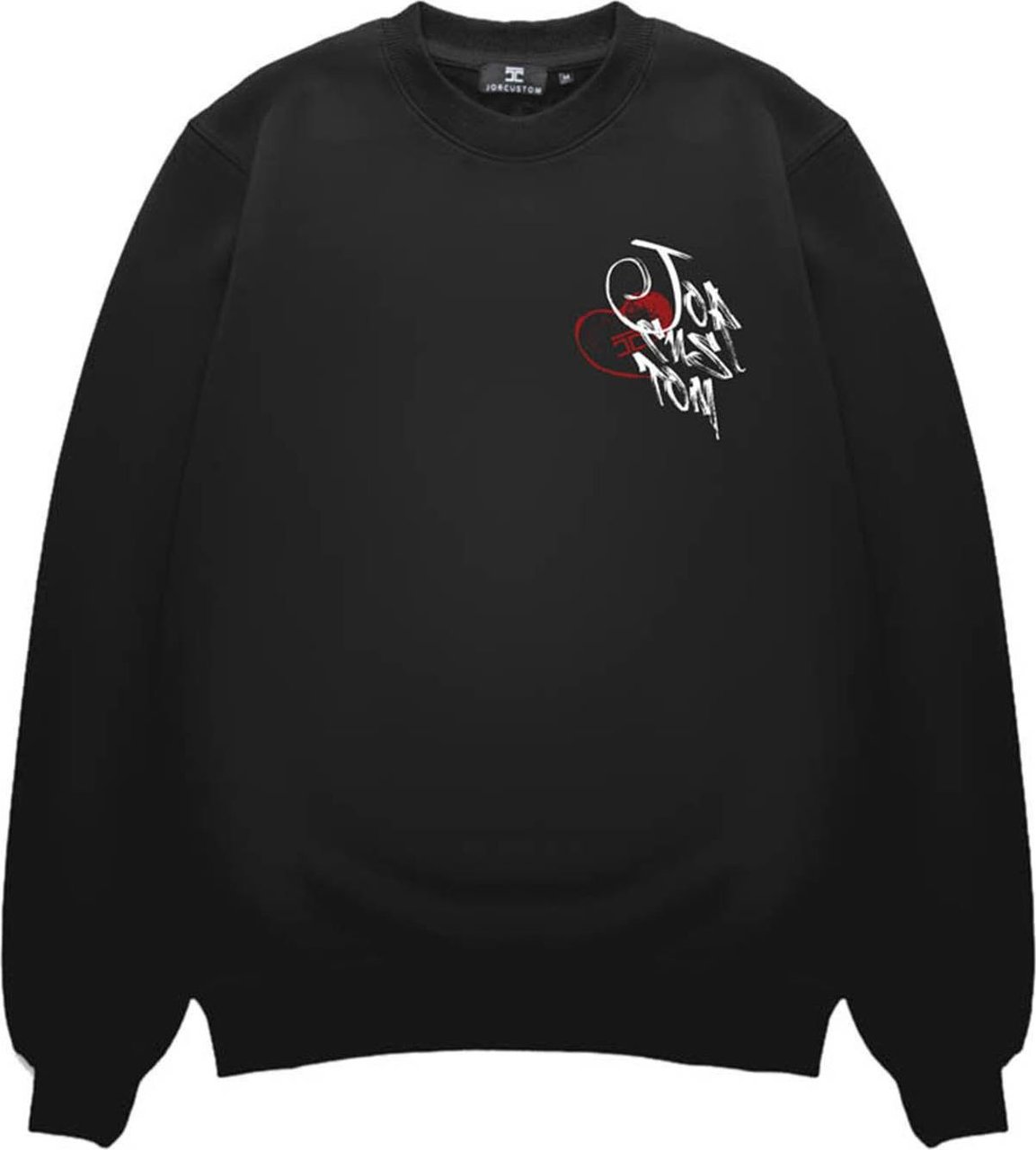JORCUSTOM LoveAngel Sweater Black Zwart