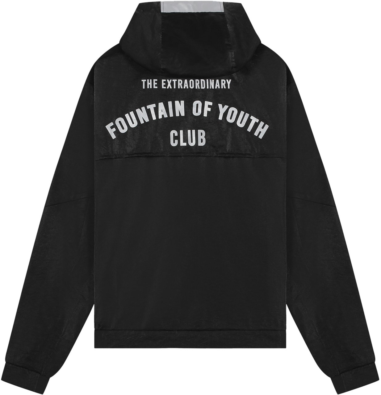 Fountain of Youth Foy metal nylon windbreaker Zwart