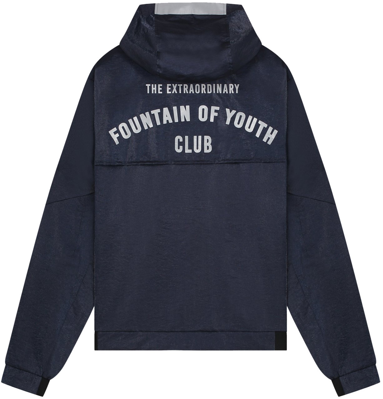 Fountain of Youth Foy metal nylon windbreaker Blauw