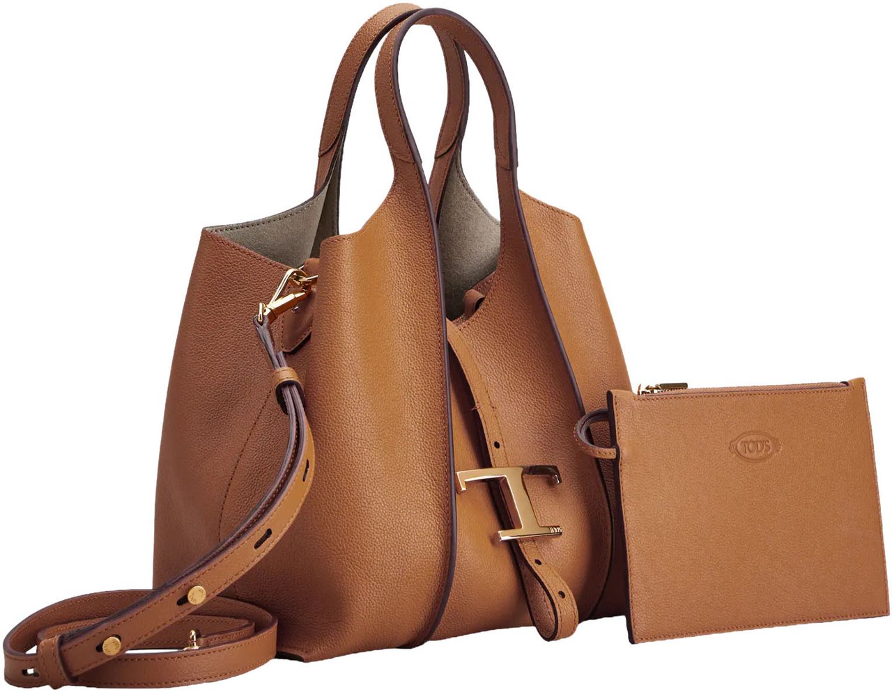 Tod's Bags Leather Brown Bruin