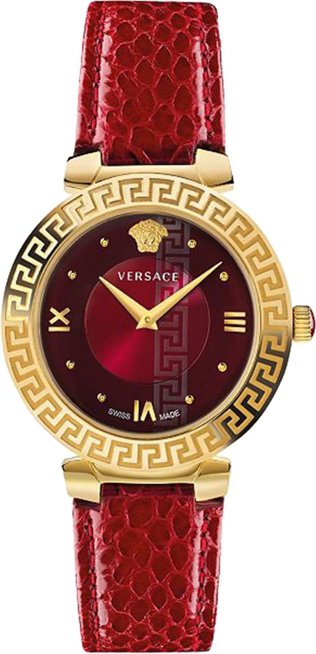 Versace V16080017 Daphnis dames horloge 35 mm Rood