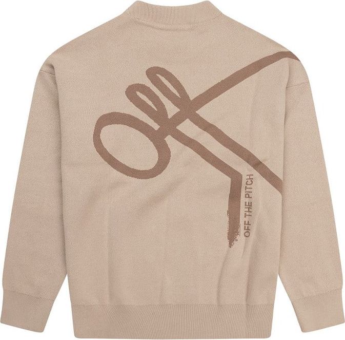 OFF THE PITCH Direction Jacquard Sweater Heren Sand Beige