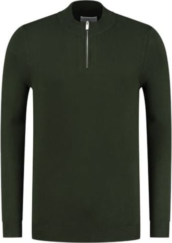 Purewhite Essential Knit Half Zip Sweater Heren Groen Groen