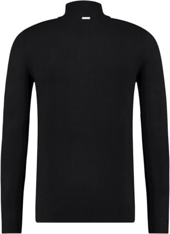 Purewhite Essential Knit Mockneck Heren Zwart Zwart