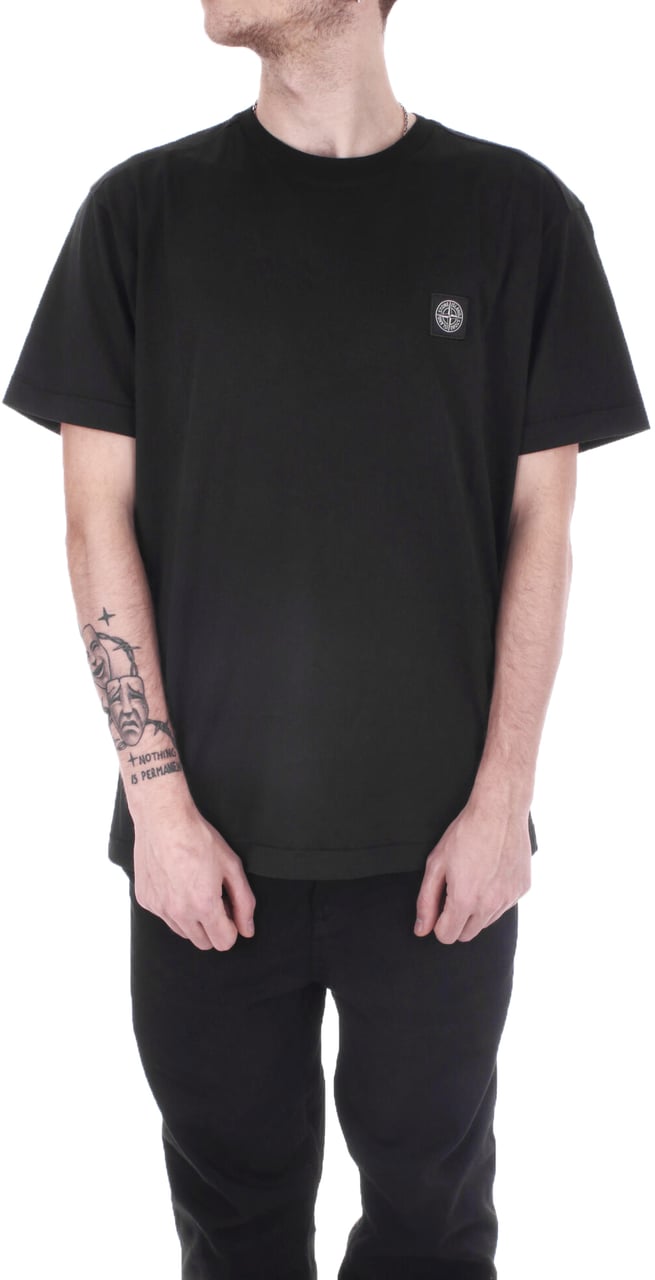 Stone Island T-shirts And Polos Black Zwart