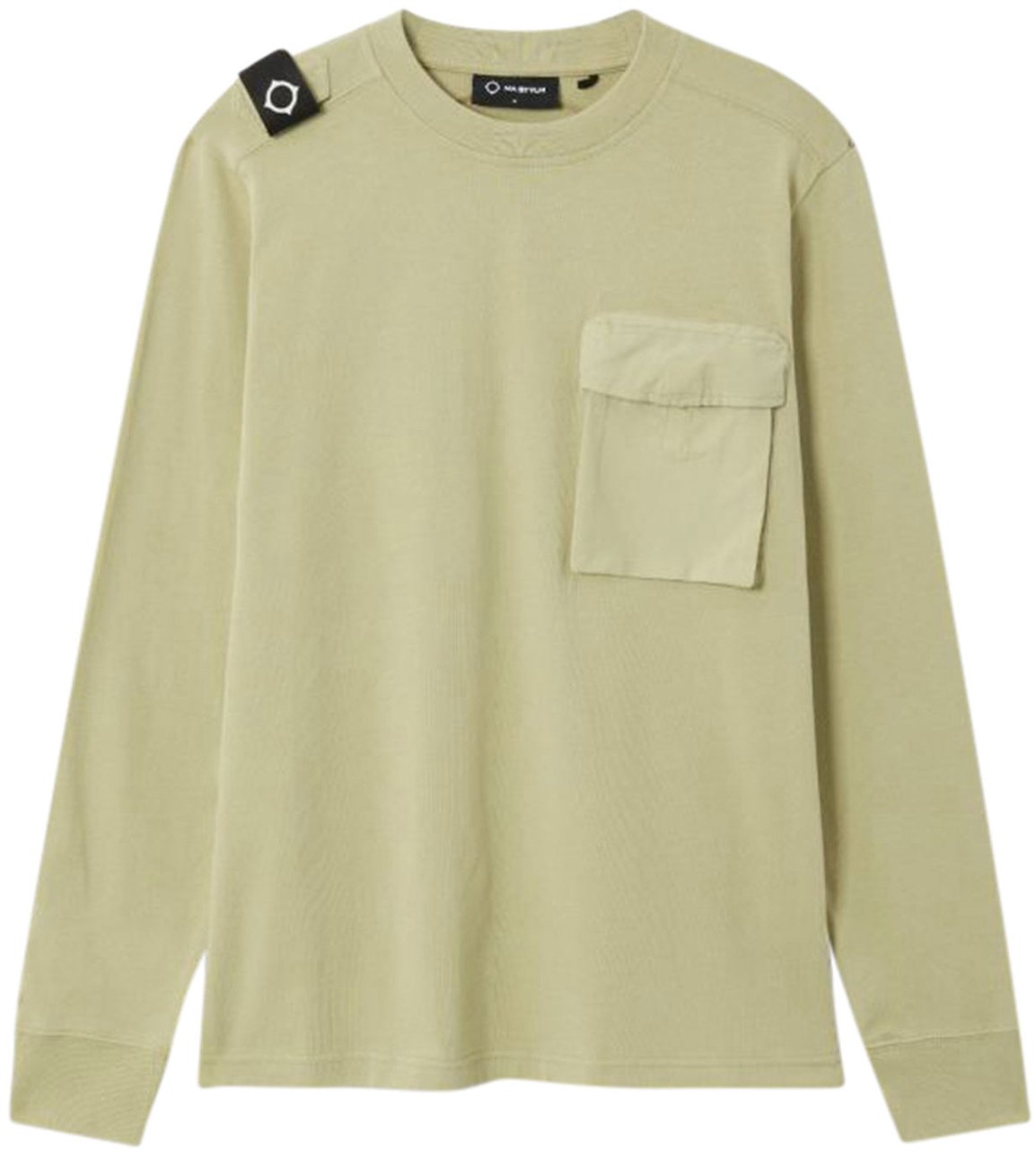 Ma.Strum Ls cargo pocket tee Groen