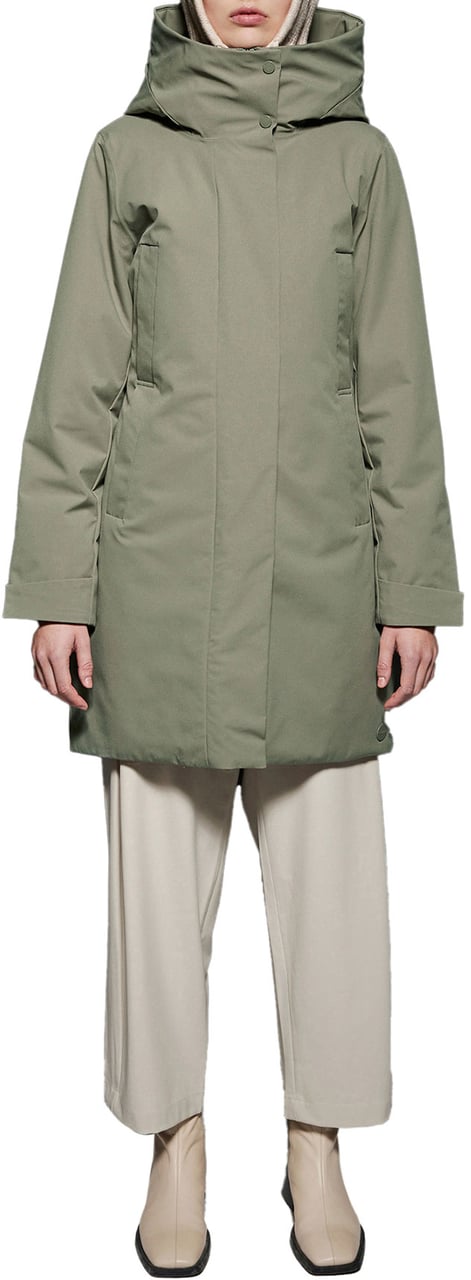 Elvine Passende technische parka Groen