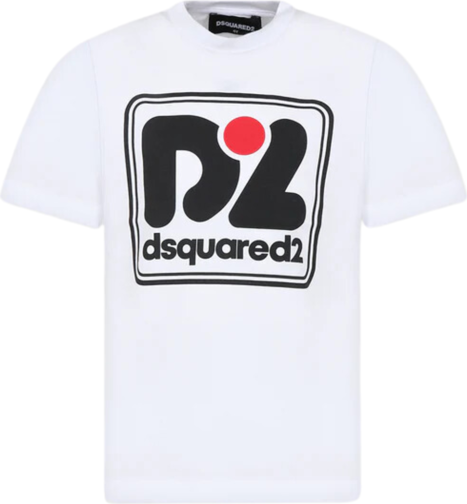Dsquared2 Slouch Fit Maglietta T-Shirt Wit