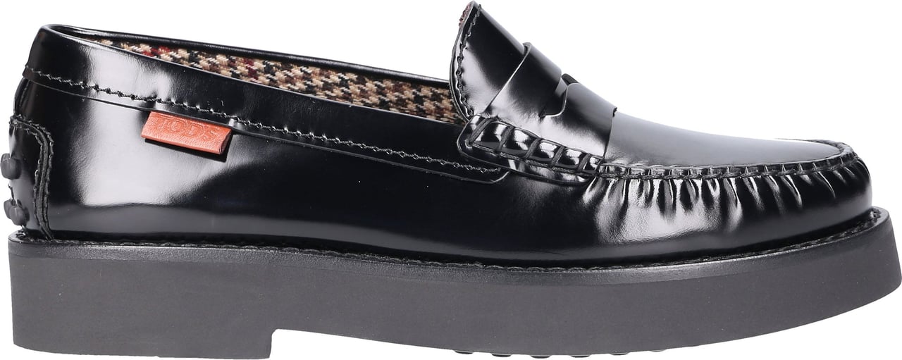 Tod's Loafers Leather Calfskin Glen Zwart
