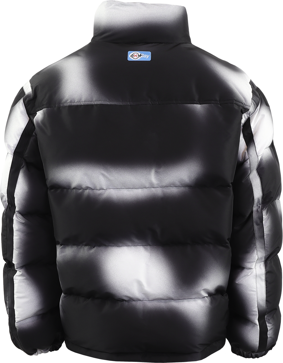 Heron Preston Ex-Ray Aop Blur Nylon Puffer Zwart