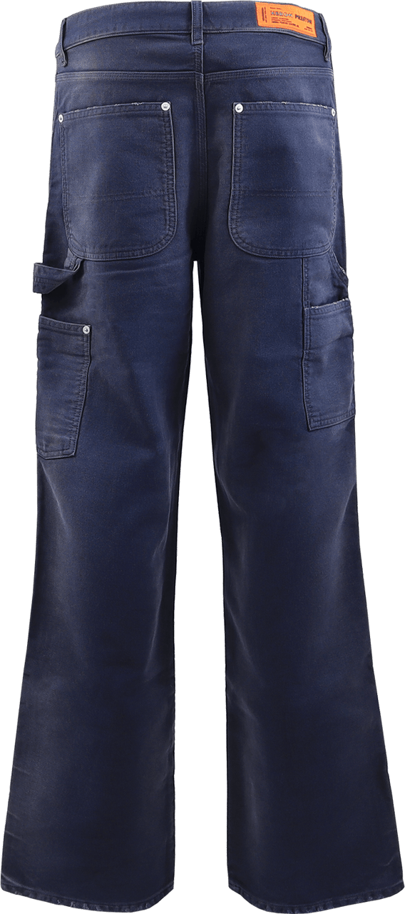 Heron Preston Trousers Blue Blauw