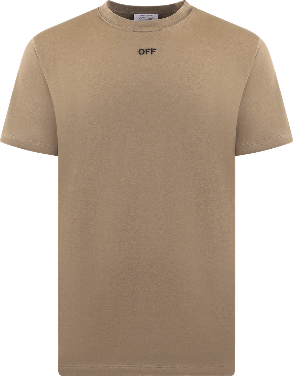 OFF-WHITE Off White T-shirts And Polos Beige Beige